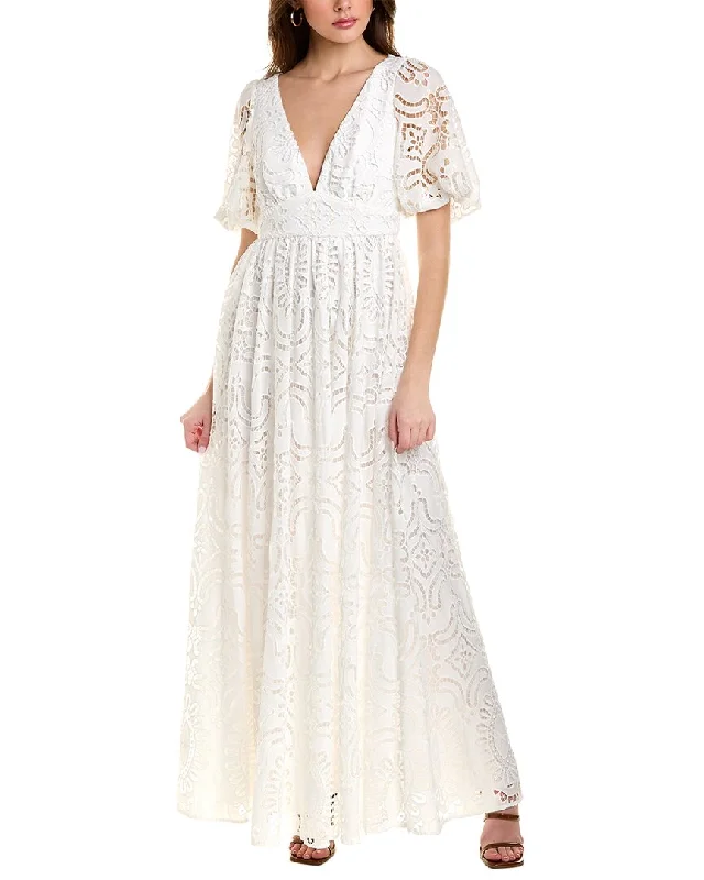 Women's Trendy Apparel Badgley Mischka Lace Gown