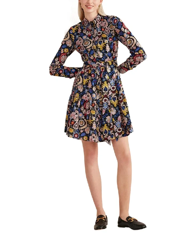 Women's Elegant Clothing Sets Boden Tiered Mini Shirt Dress