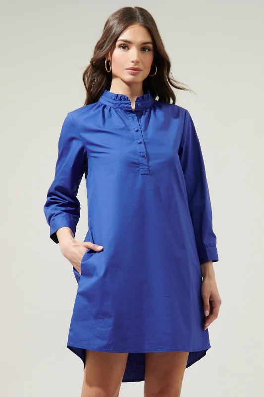 Women's Professional Apparel Camden Poplin Collared Shirt Dress