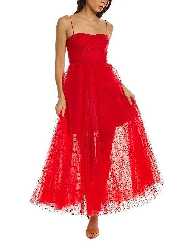 Women's Classic Attire ML Monique Lhuillier Tulle Maxi Dress