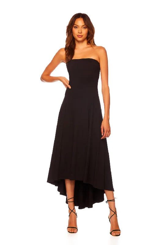 Formal Attire For Women strapless seamed high low dress