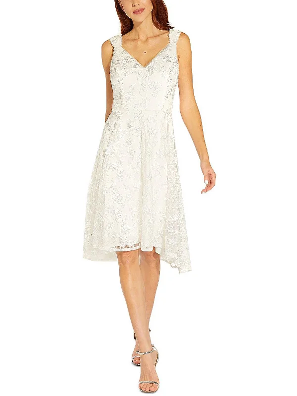 Comfortable Women's Clothing Womens Lace Embroidered Cocktail and Party Dress