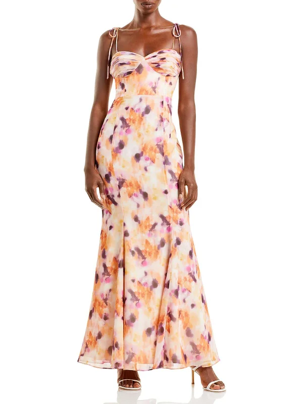 Women's Clothing For Travel Womens Printed Long Maxi Dress