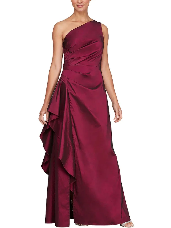 Online Impressions Boutique Womens Taffeta Maxi Evening Dress