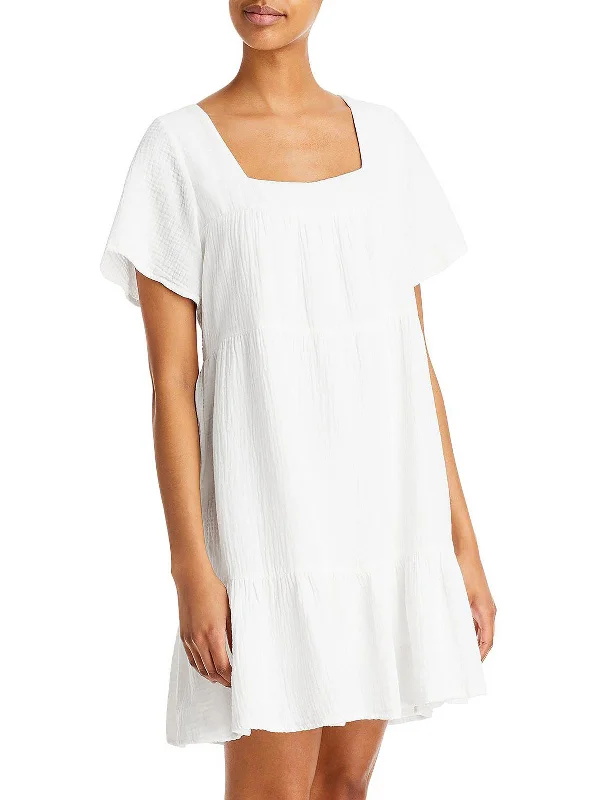 Women's Casual Outfit Womens Tiered Gauze Sundress