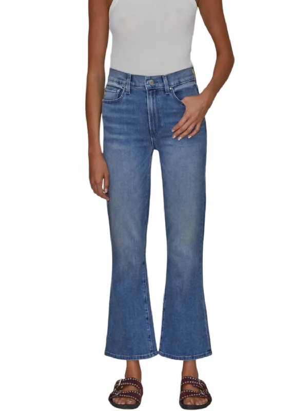 Women's Evening Outfit Bella Crop Flare Jeans In Surf Rider