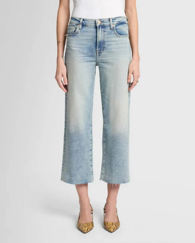 Workwear Fashion for Women Luxe Vintage Cropped Alexa Jeans In Desert Sky