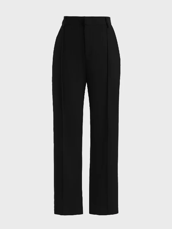 Timeless Women's Apparel Midsize Modern Chic High-Waisted Dress Pants