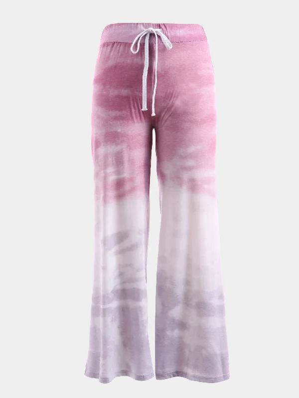 Classic Women's Clothing Styles Midsize So Chill Tie-Dye Loose Pants