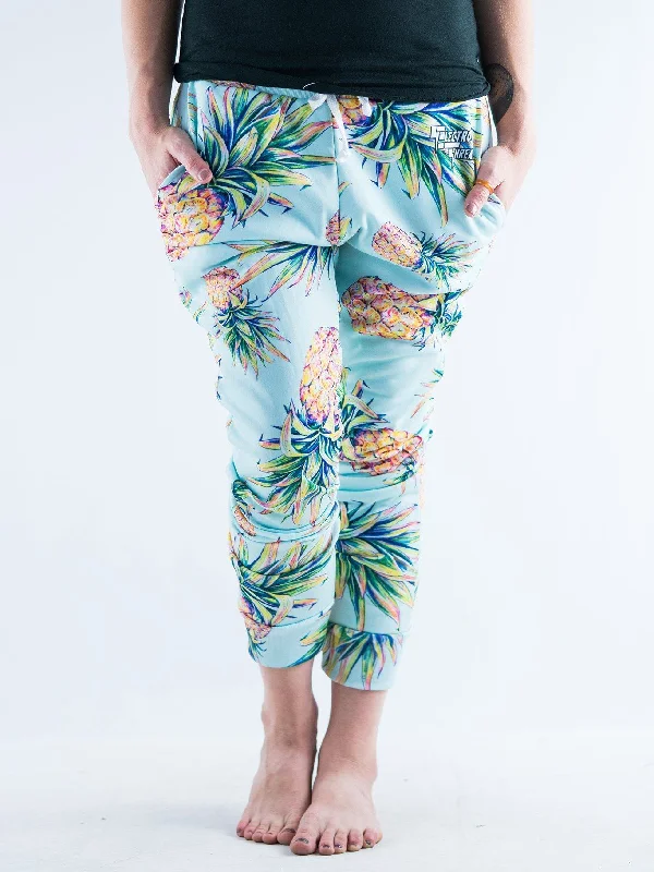 Women's Outerwear for All Weather Conditions Pastel Pineapple Unisex Pajama Pants