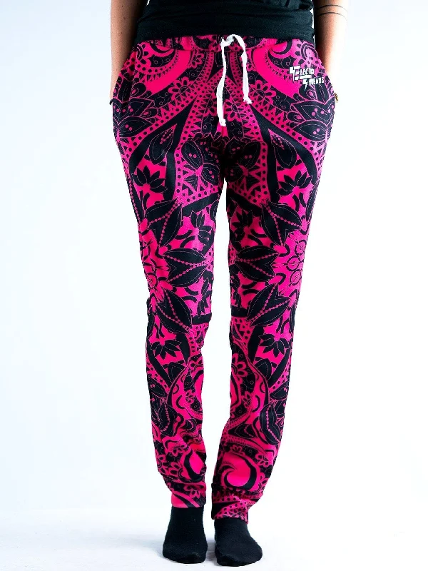 Holiday Discount Pink Mandala Unisex Pajama Pants