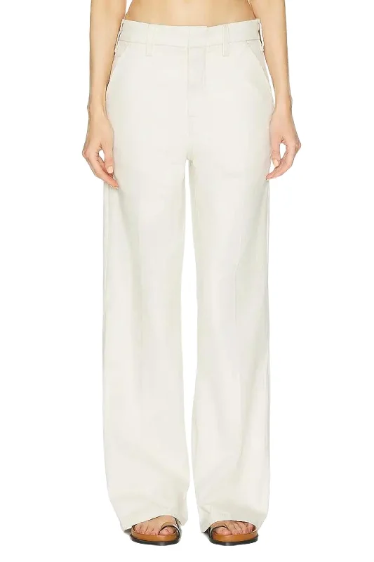 Women's Cozy Winter Attire Wide-Leg Pant In Ecru