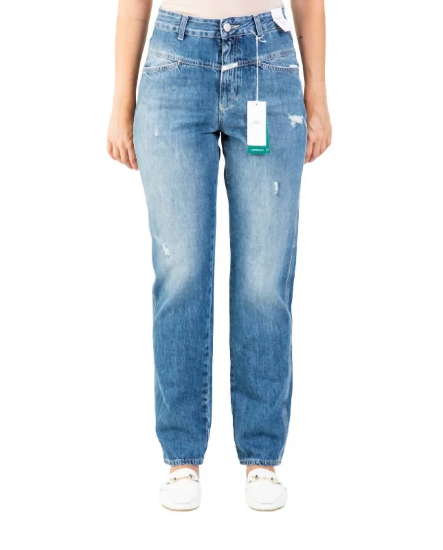 Women's Clothing Stores X-Pose High Waist Jeans In Mid Blue